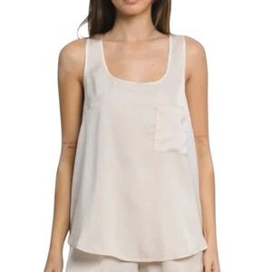 Rebecca Taylor silk sleeveless rounded hem tank top size 4 excellent condition